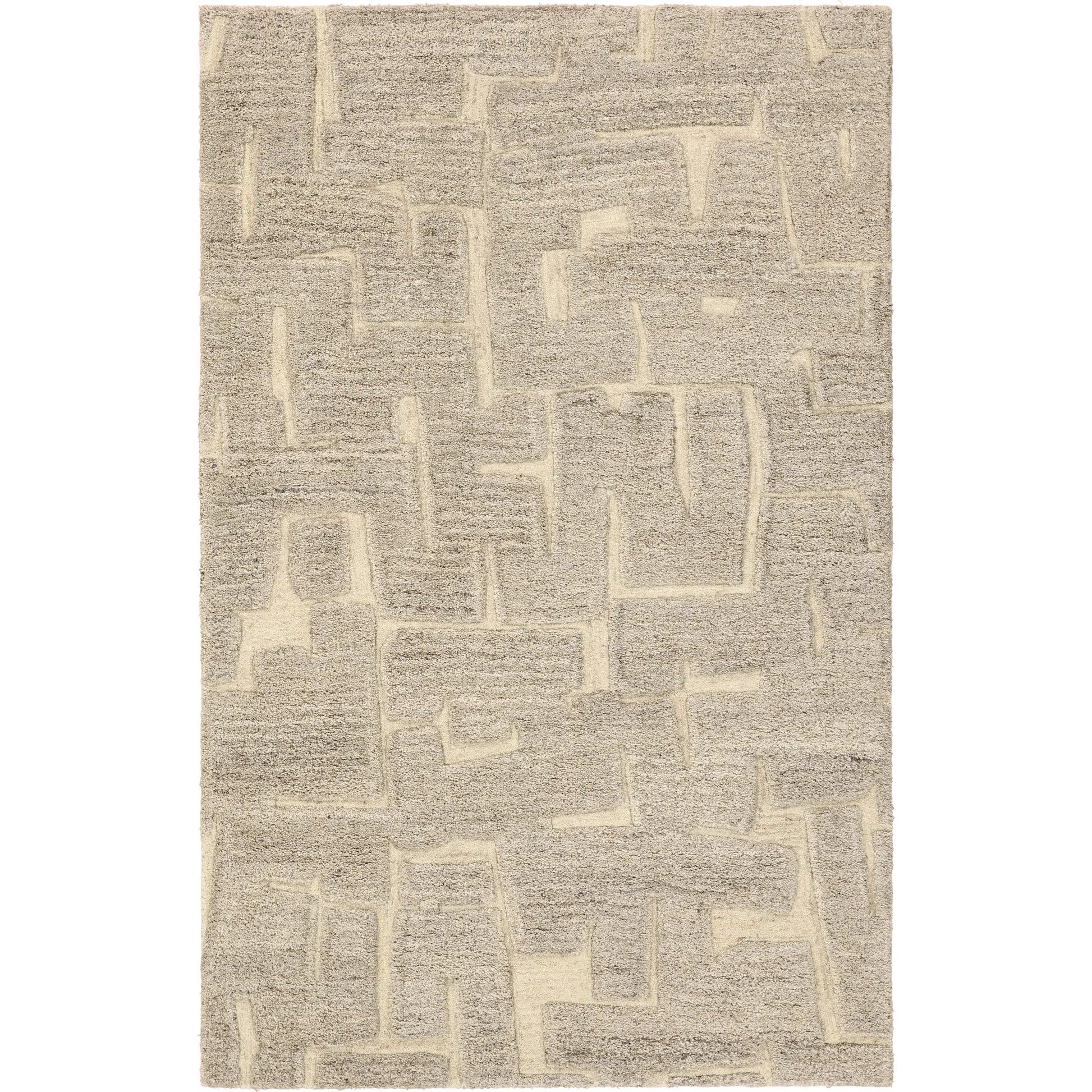 Reyner RYN05 Rug by Jaipur Living in taupe, cream. Made from 100% wool in a unique style.