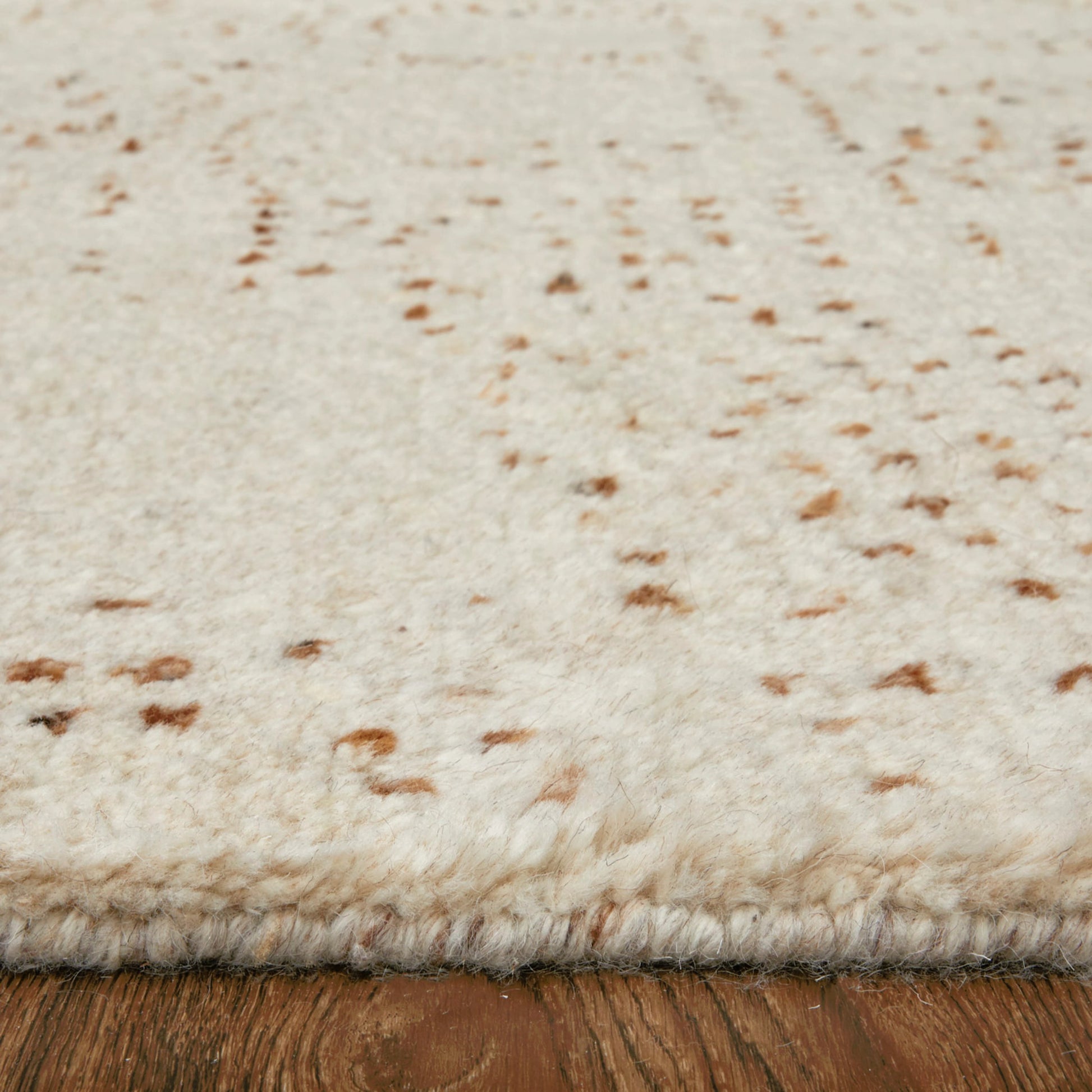 Truxel Polka Dots Rug - T26T6040 by Thom Felicia by Feizy Rugs in tan, brown. Made from wool in a unique style.