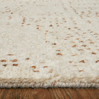 Truxel Polka Dots Rug - T26T6040 by Thom Felicia by Feizy Rugs in tan, brown. Made from wool in a unique style.
