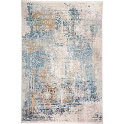 Cadiz Rug - 3890F by Feizy in blue, gray, gold. Made from viscose, acrylic in a unique style.