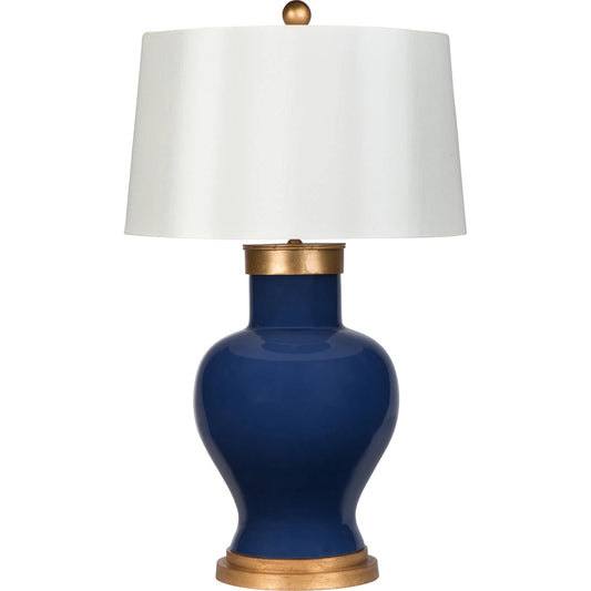 Cabrillo Lamp by Bradburn Home in blue. Made from ceramic in a unique style.