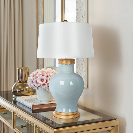 Paradiso Cove Lamp by Bradburn Home. Made from ceramic in a unique style.