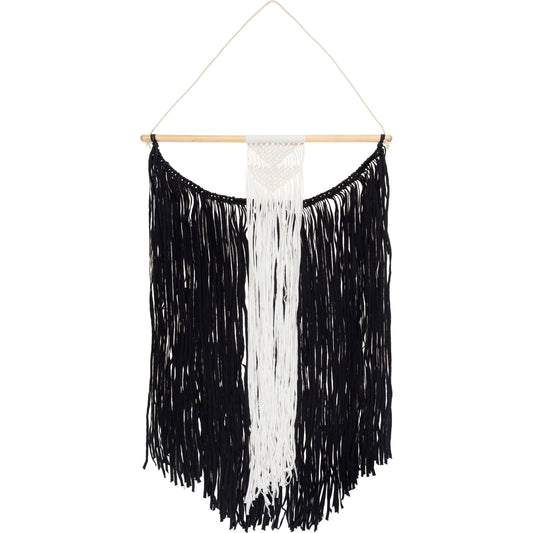 Azra - 26189 by Surya in navy, off-white. Made from 100% cotton, 100% wood in a unique style.