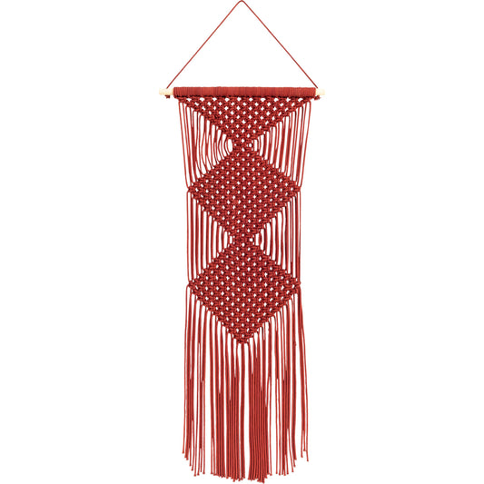 Azra - 26194 by Surya in burgandy. Made from 100% cotton, 100% wood in a eclectic & global style.