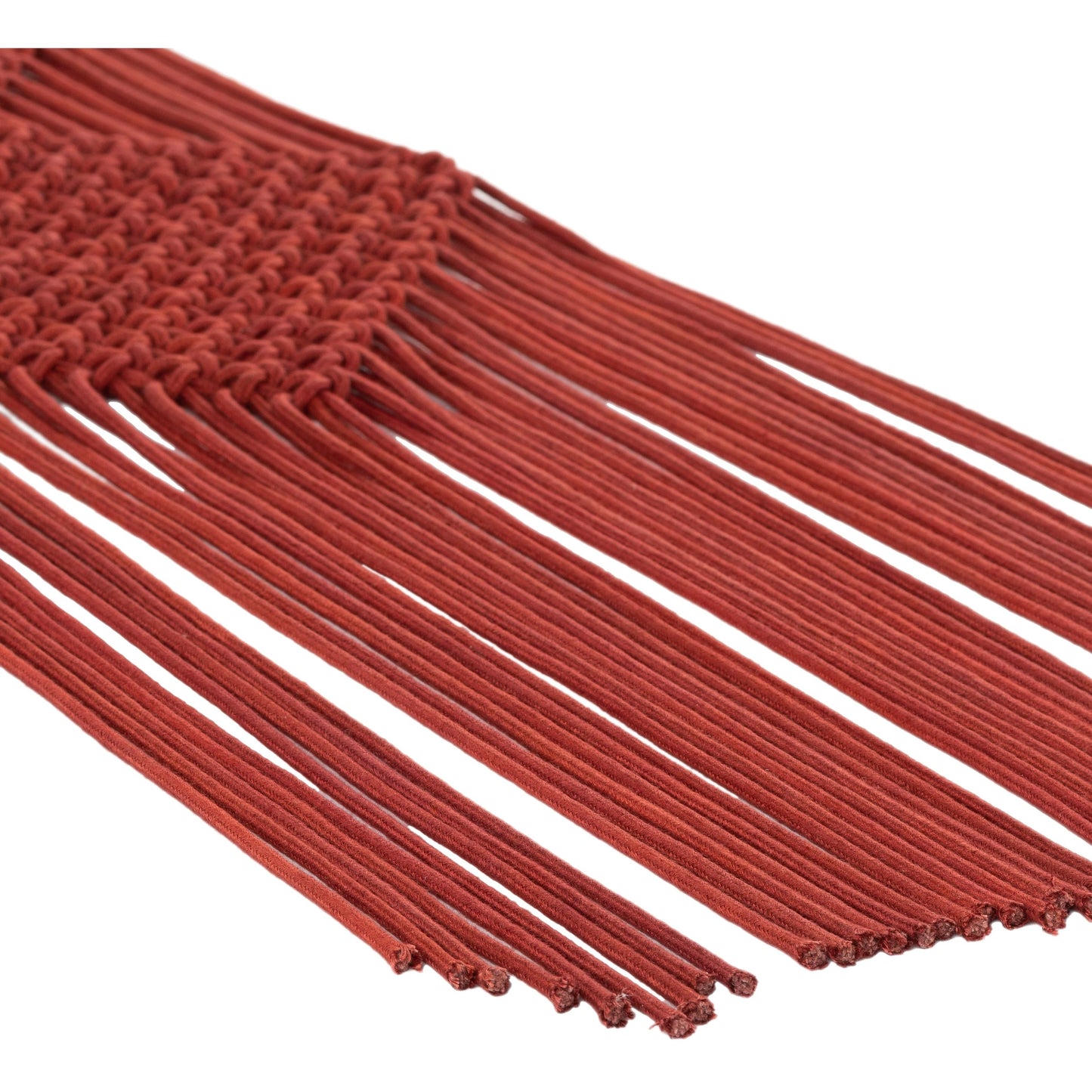 003 SI-1877496 | Closeup | Azra - 26194 by Surya in burgundy. Made from 100% cotton, 100% wood in a eclectic & global style.