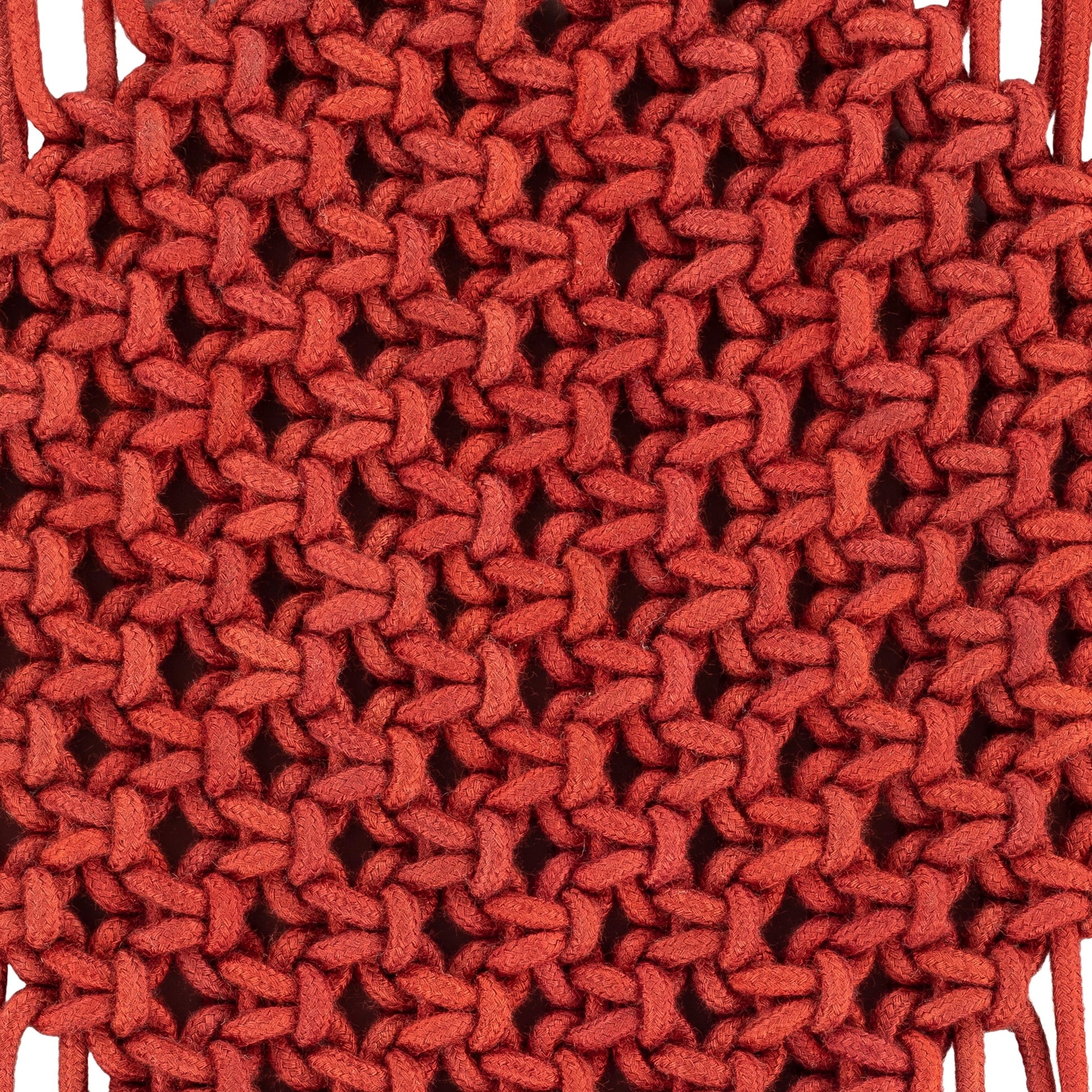 Azra - 26194 by Surya in burgundy. Made from 100% cotton, 100% wood in a eclectic & global style.