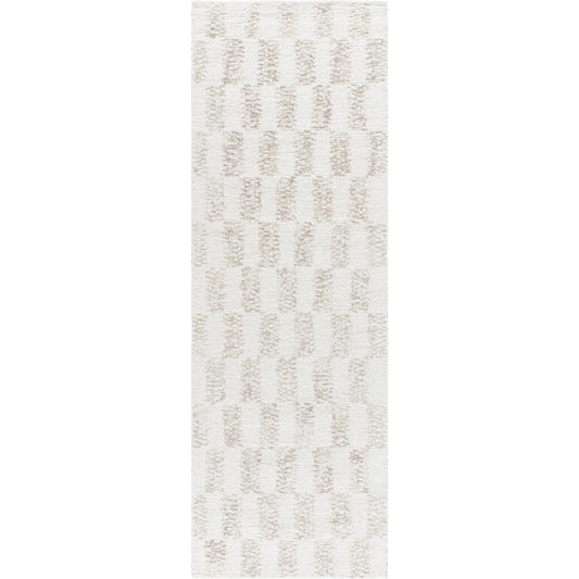 Rize Rug - 488494 by Livabliss in light silver, off-white, ash. Made from wool in a unique style.