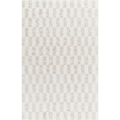 Rize Rug - 488494 by Livabliss in light silver, off-white, ash. Made from wool in a unique style.