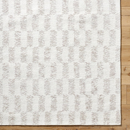 Rize Rug - 488494 by Livabliss in light silver, off-white, ash. Made from wool in a unique style.