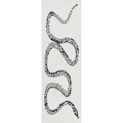 Rize Rug - 488542 by Livabliss in ivory, midnight black. Made from face: 100% wool, warp: 100% cotton in a unique style.