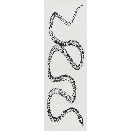 Rize Rug - 488542 by Livabliss in ivory, midnight black. Made from face: 100% wool, warp: 100% cotton in a unique style.