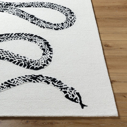 Rize Rug - 488542 by Livabliss in ivory, midnight black. Made from face: 100% wool, warp: 100% cotton in a unique style.