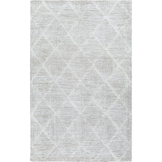 Rize Rug - 488554 by Livabliss in light silver, silver, warm grey. Made from wool in a unique style.