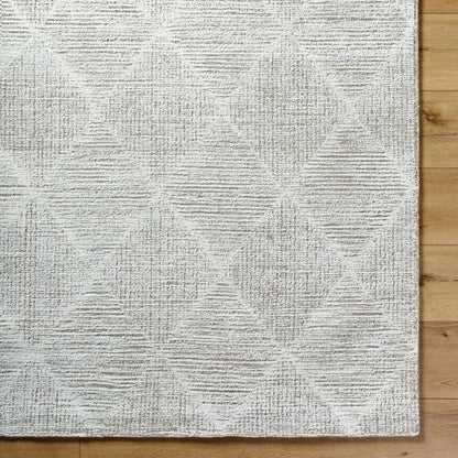 Rize Rug - 488554 by Livabliss in ivory, taupe, light gray. Made from wool in a unique style.