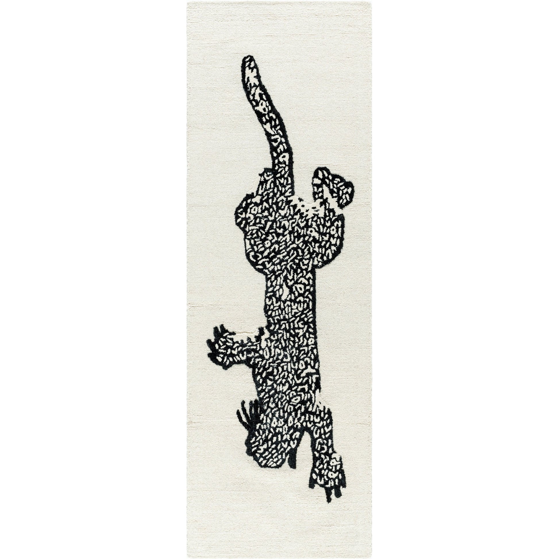 Rize Rug - 488564 by Livabliss in ivory, jet black. Made from wool in a unique style.