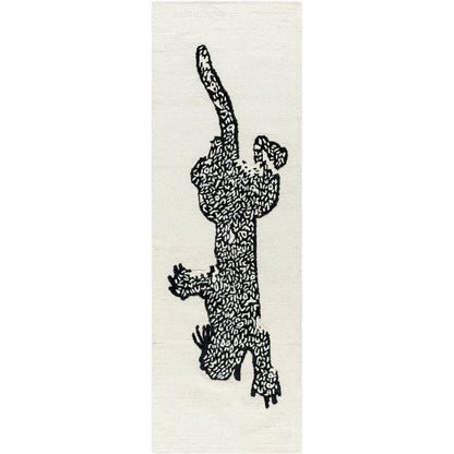 Rize Rug - 488564 by Livabliss in ivory, jet black. Made from wool in a unique style.