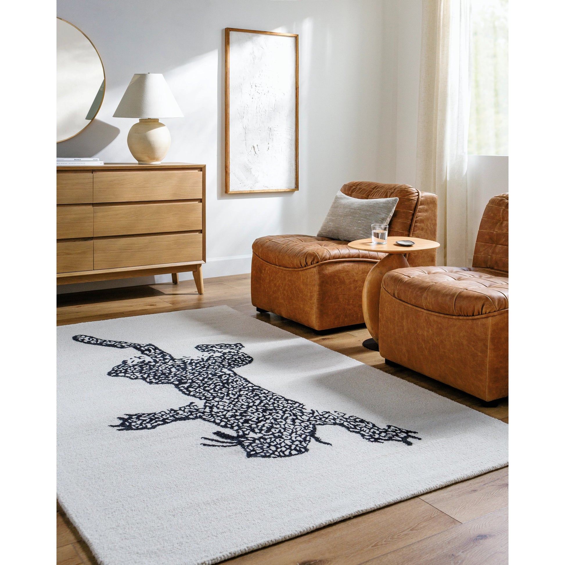 Rize Rug - 488564 by Livabliss in ivory, jet black. Made from wool in a unique style.