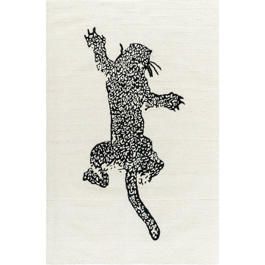 Rize Rug - 488564 by Livabliss in ivory, jet black. Made from wool in a unique style.