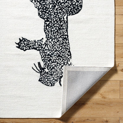 Rize Rug - 488564 by Livabliss in ivory, jet black. Made from wool in a unique style.