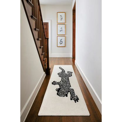 Rize Rug - 488564 by Livabliss in ivory, jet black. Made from wool in a unique style.