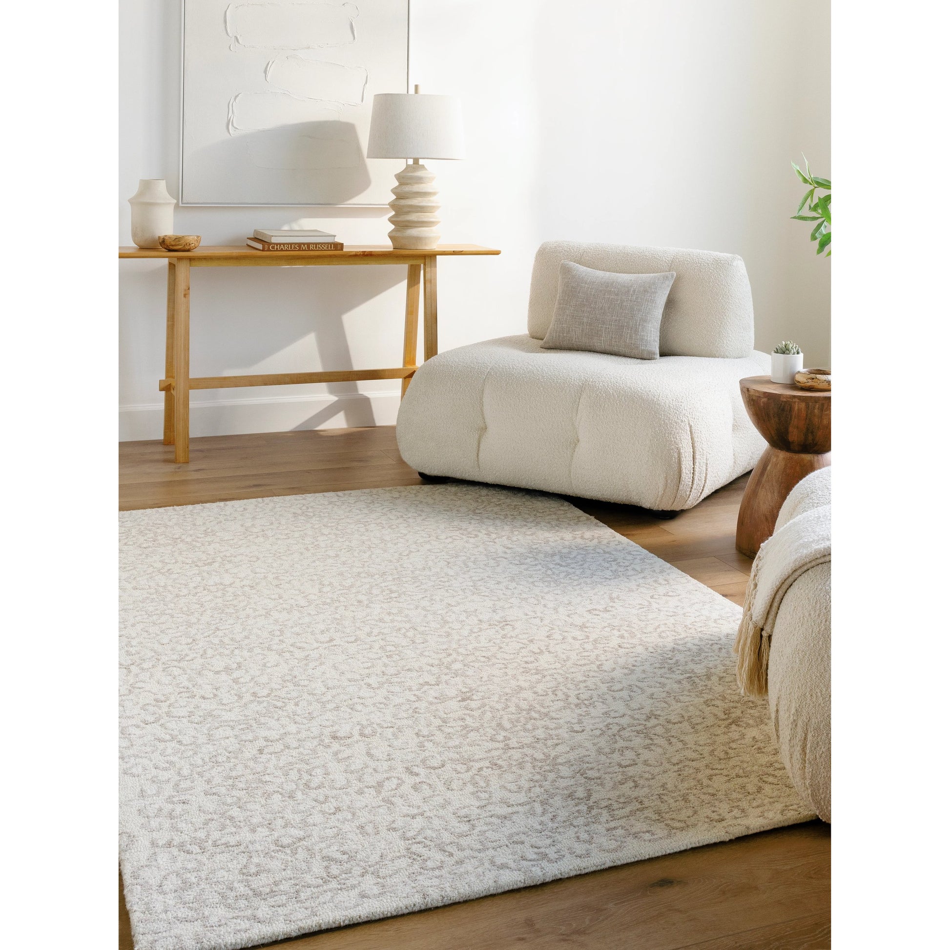 Rize Rug - 488576 by Livabliss in ivory, taupe, stone gray. Made from wool in a unique style.