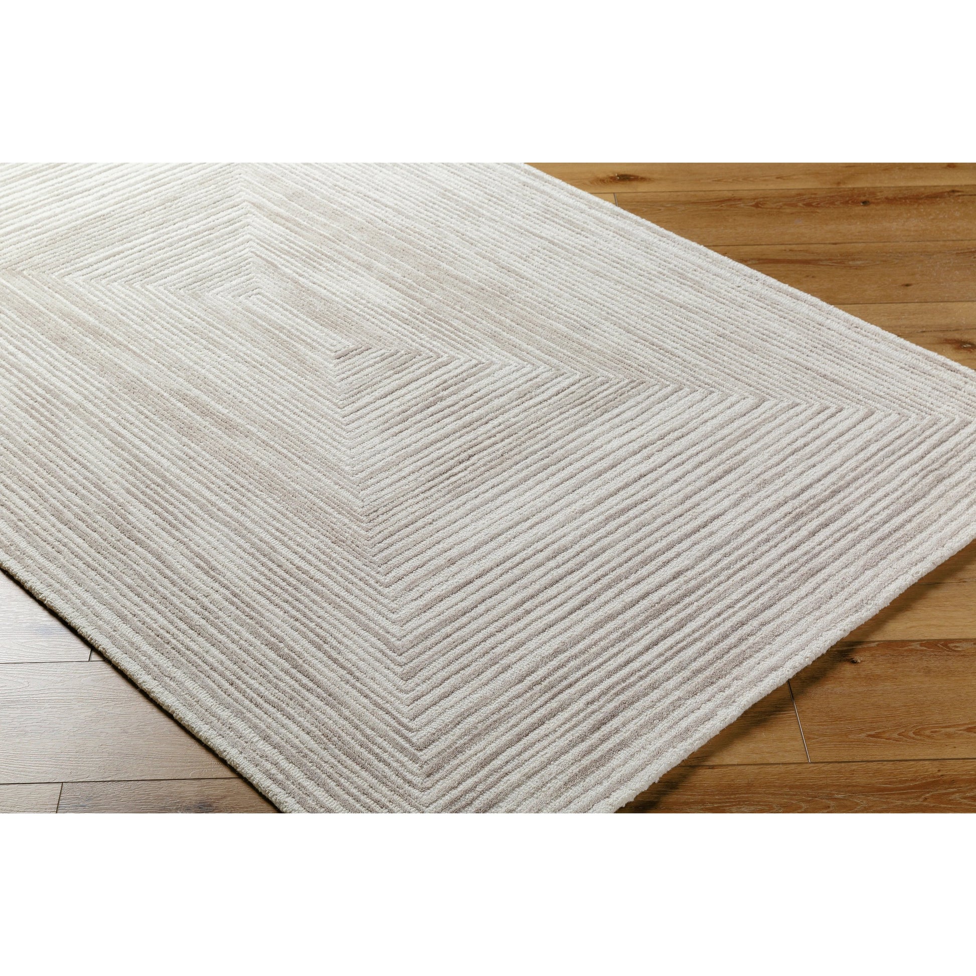 Rize Rug - 488587 by Livabliss in ivory, taupe, sandstone. Made from face: 100% wool, warp: 100% cotton in a unique style.