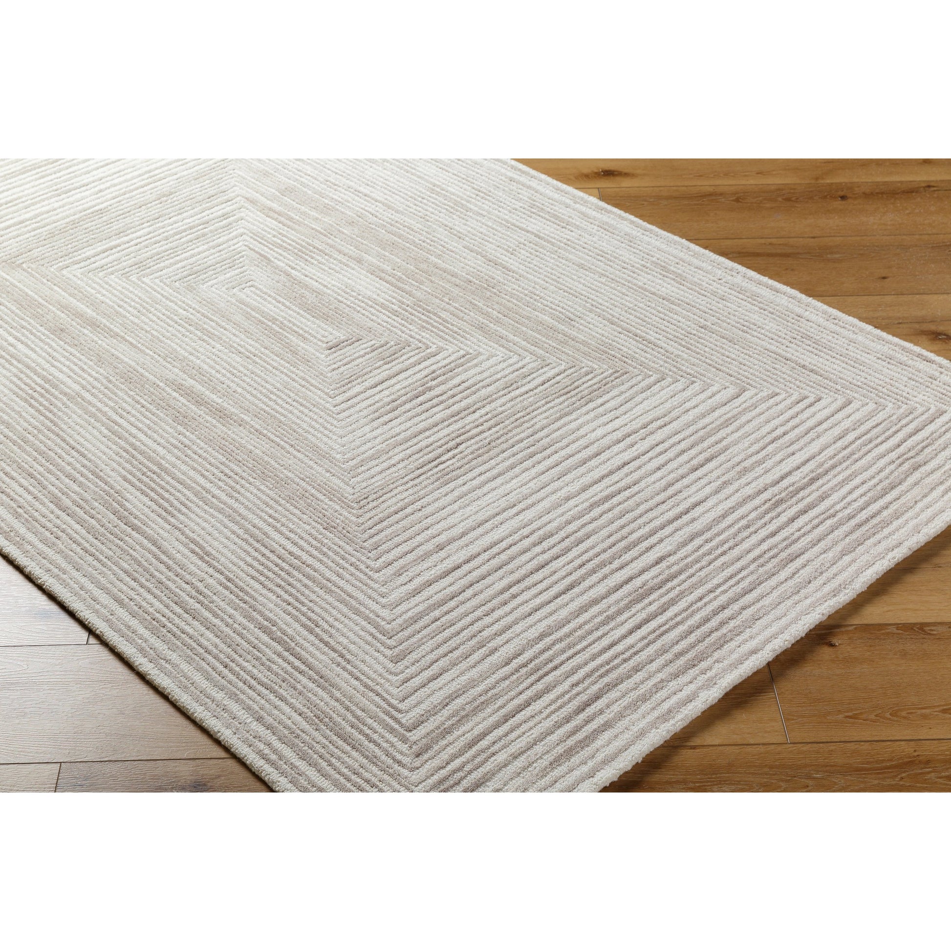 Rize Rug - 488587 by Livabliss in ivory, taupe, sandstone. Made from face: 100% wool, warp: 100% cotton in a unique style.