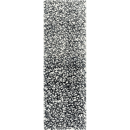 Rize Rug - 488617 by Livabliss in charcoal, ash gray, snow white. Made from wool in a unique style.