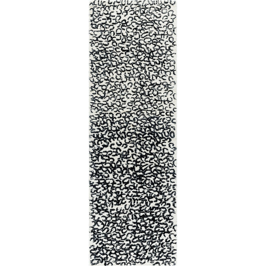 Rize Rug - 488617 by Livabliss in light silver, black, dark grey, metallic - silver, silver. Made from wool in a unique style.