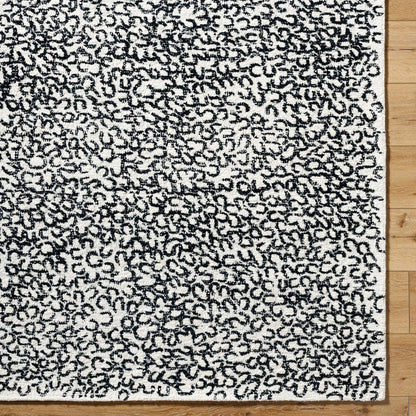 Rize Rug - 488617 by Livabliss in charcoal, ash gray, snow white. Made from wool in a unique style.