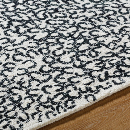 Rize Rug - 488617 by Livabliss in charcoal, ash gray, snow white. Made from wool in a unique style.