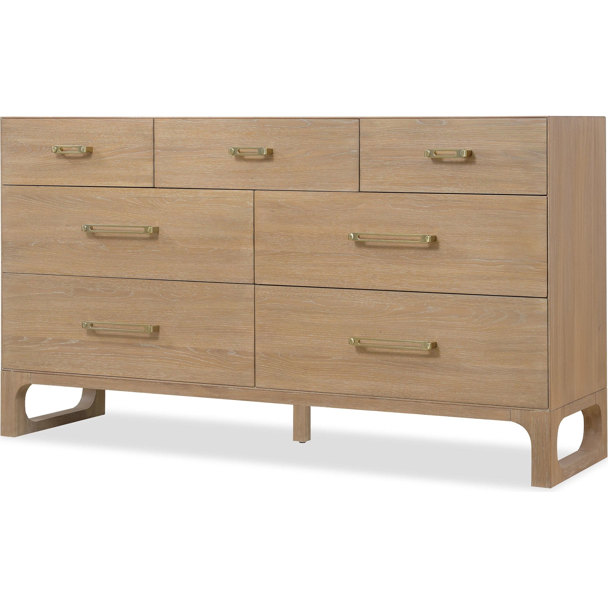 Banyon Bay Seven Drawer Dresser by Hooker Furniture in light wood. Made from unique in a transitional style.