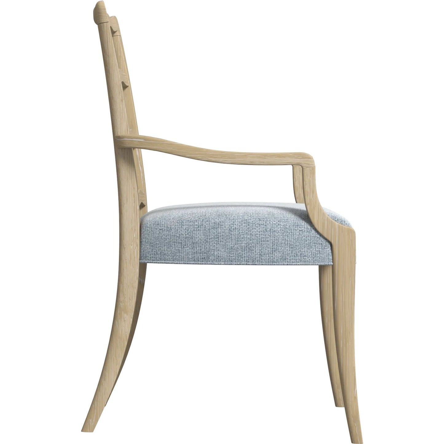 004 SI-2514187 | Additional Silo | Haven Ladderback Arm Chair by A.R.T. Furniture in sun oak. Made from parawood solids, oak veneer in a transitional style.