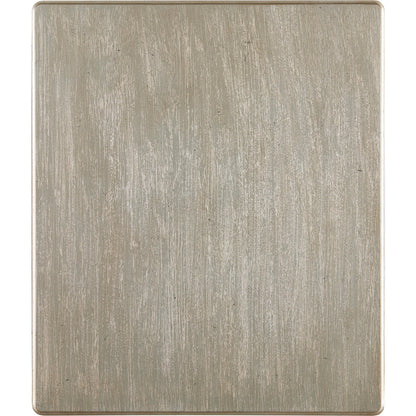 Morrissey Kirke End Table by A.R.T. Furniture in silver and bezel. Made from parawood solids, primavera veneers, metal in a transitional style.