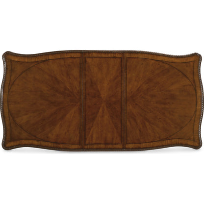 Old World Dining Table by A.R.T. Furniture in brown and medium cherry. Made from new zealand pine solids, cathedral cherry veneer, exotic avodire veneer in a traditional style.