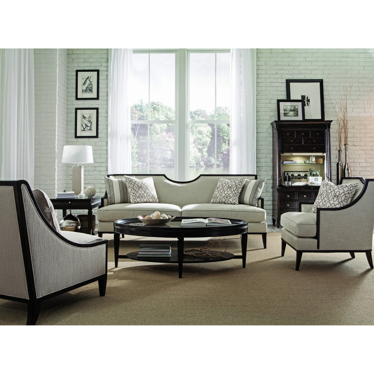 004 SR-881930 | Lifestyle | Harper Ivory Sofa by A.R.T. Furniture in ivory and mink. Made from fabric in a transitional style.
