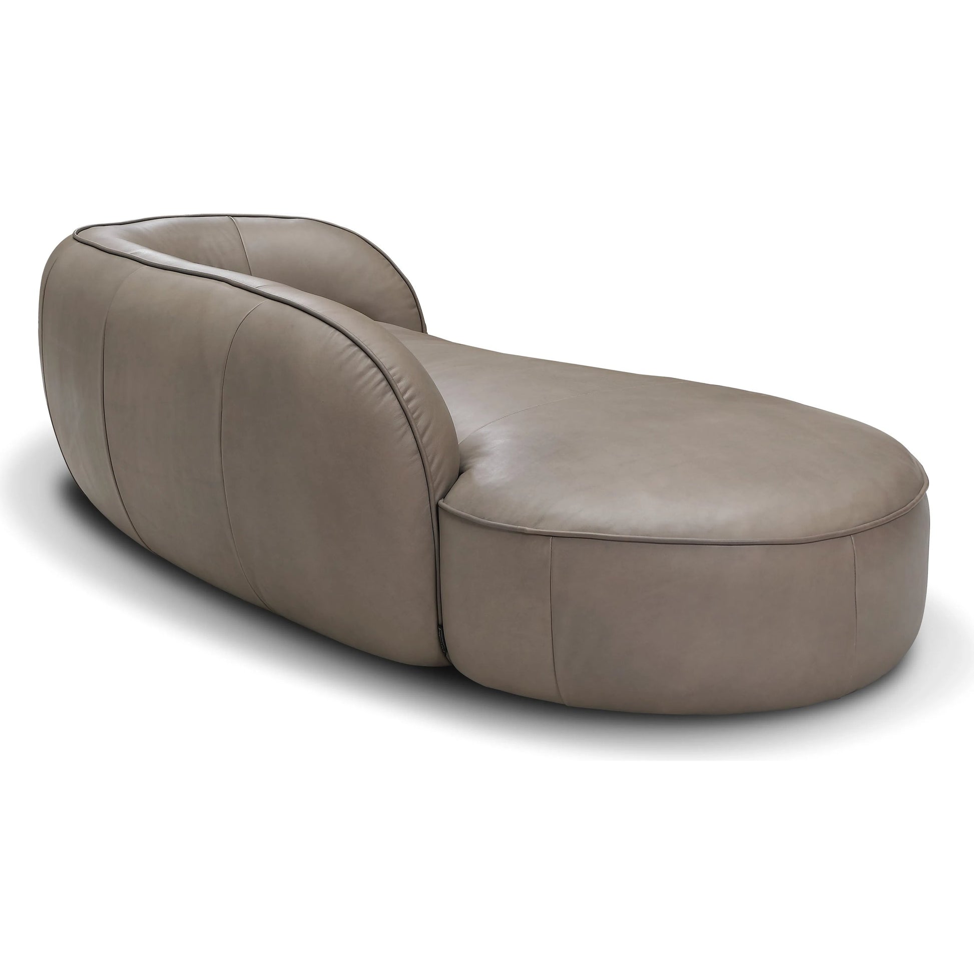 Nuvola Sofa by Zentique in grey leather. Made from top grain leather in a unique style.