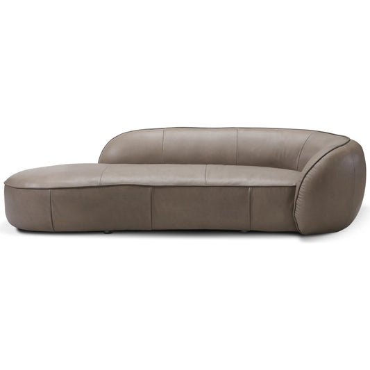 001 SI-2448922 | Primary Silo | Nuvola Sofa by Zentique in grey leather. Made from top grain leather in a unique style.