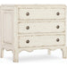 Americana Scalloped Three-Drawer Nightstand by Hooker Furniture. Made from oak veneers with solid-wood edge top in a modern style.