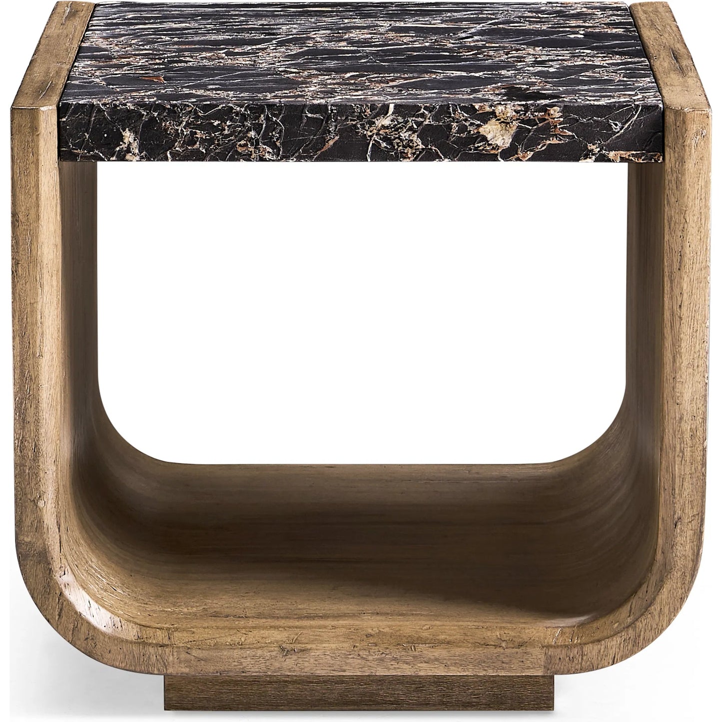 002 SI-2462634 | Additional Silo | Stone Ridge Marble Side Table by Jonathan Charles in tully light acacia. Made from acacia veneer in a modern style.