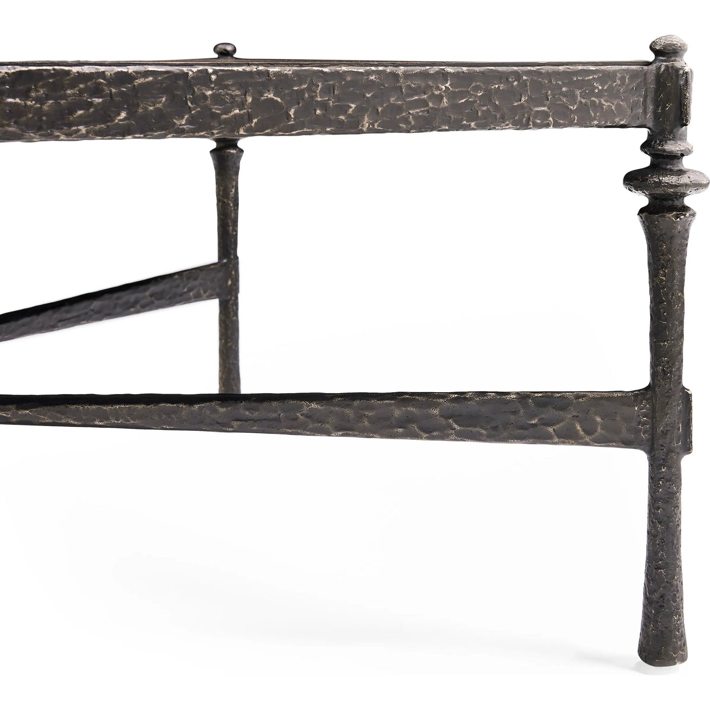 007 SI-2462649 | Closeup | Terravita Cocktail Table by Jonathan Charles in black caldera oak. Made from oak veneer in a cottage & farmhouse style.