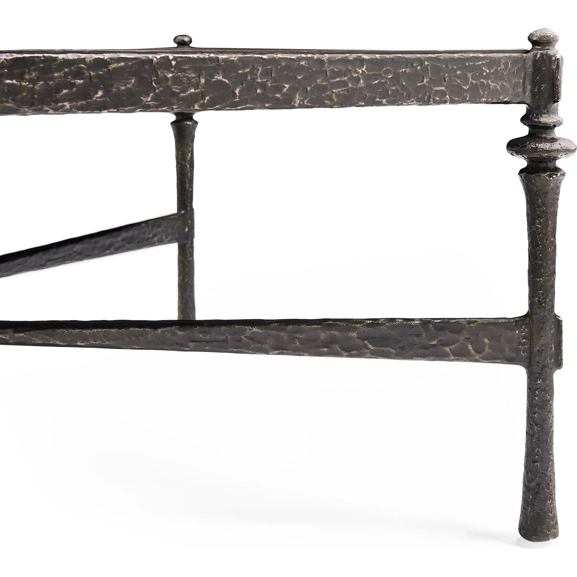 Terravita Cocktail Table by Jonathan Charles in black caldera oak. Made from oak veneer in a cottage & farmhouse style.
