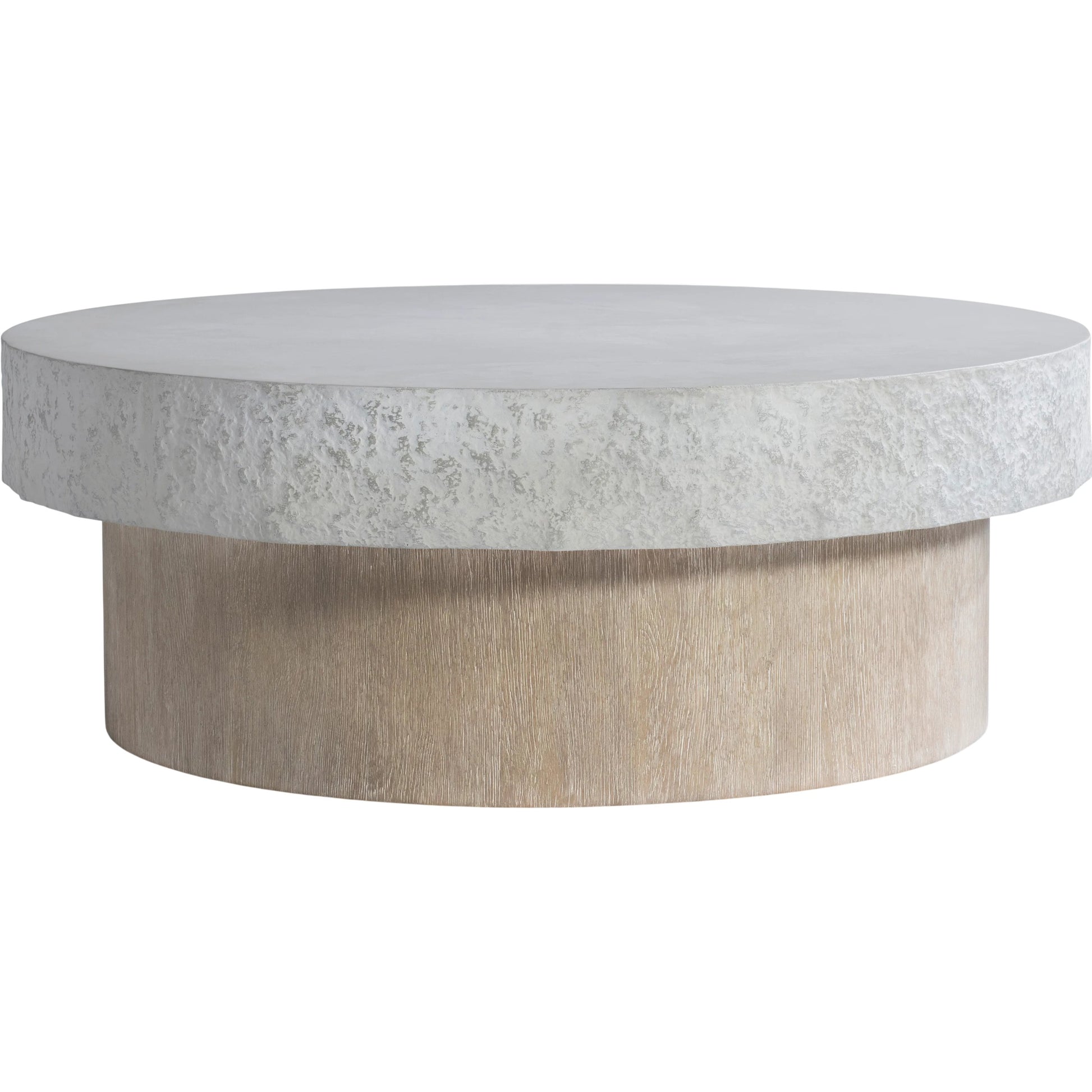 Pincio Cocktail Table by Bernhardt in grey. Made from wood, faux stone, resin in a transitional style.