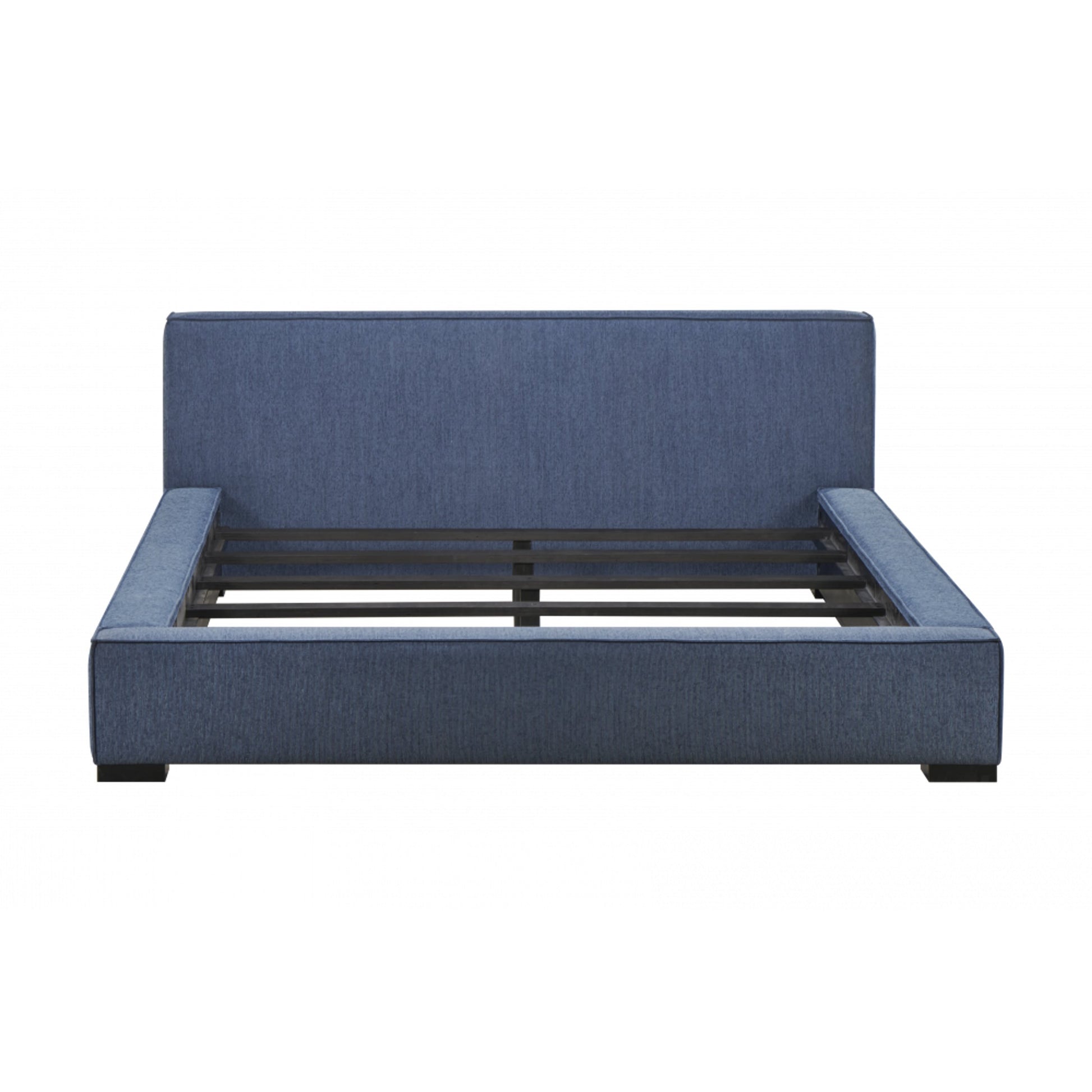 Zest Wide Upholstered Bed by Zest. Made from rubberwood, fabric in a modern style.