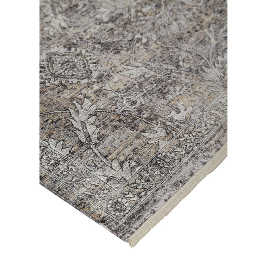 Sarrant Transitional Rug - 3964F by Feizy in gray, ivory, tan. Made from viscose, polyester in a unique style.