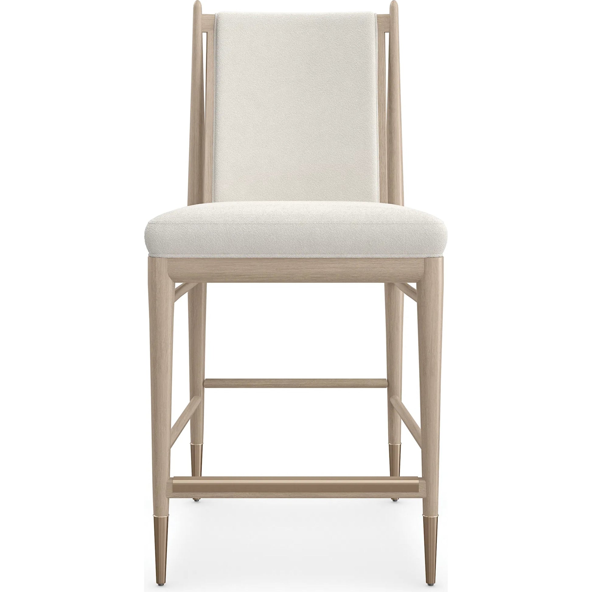 Unity Light Counter Stool by Caracole. Made from oak in a unique style.