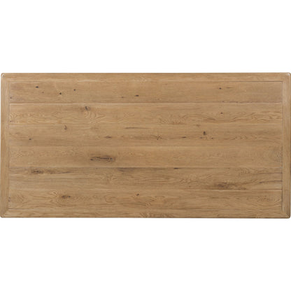 Driftwood Executive Desk by Hooker Furniture. Made from oak solids, oak veneers in a transitional style.
