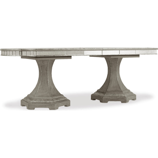 Sanctuary Dining Table by Hooker Furniture in epoque. Made from oak veneers, resin, mirror in a modern style.