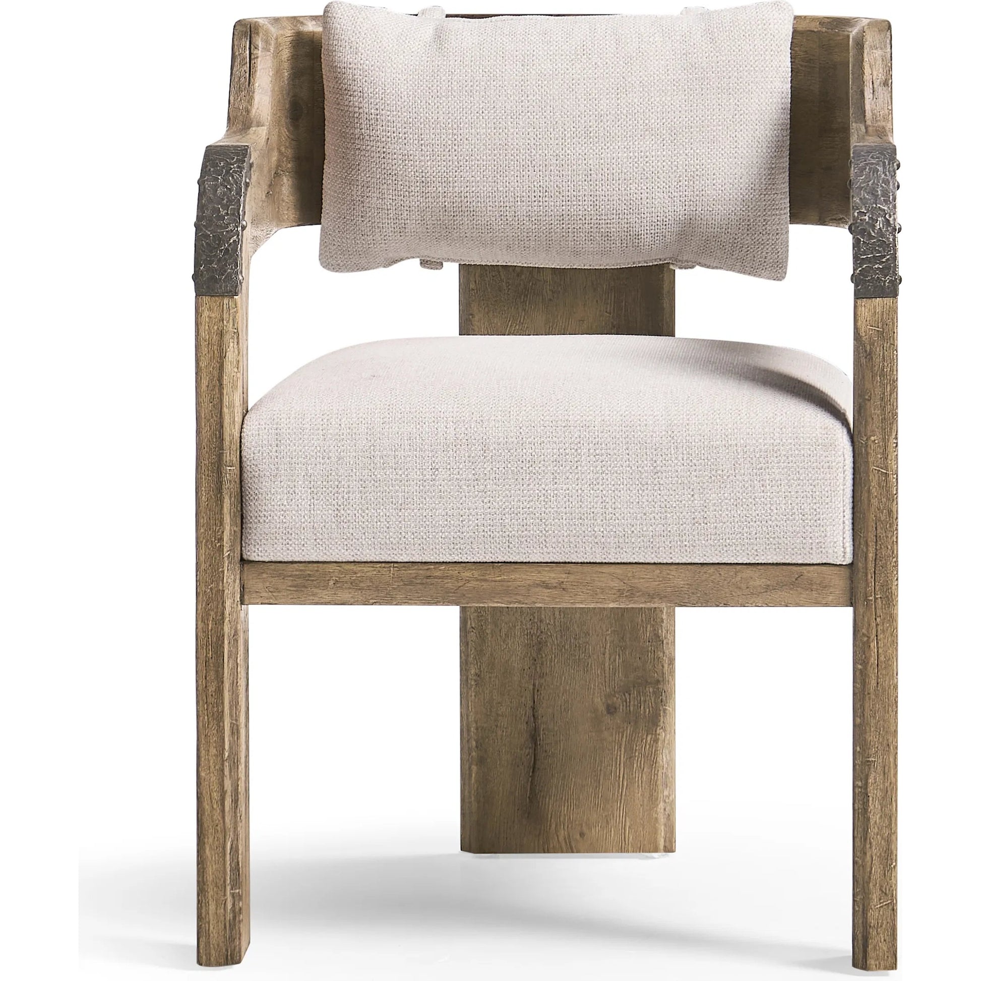 Stone Ridge Upholstered Arm Chair (Set of 2) by Jonathan Charles in tully light acacia. Made from acacia in a cottage & farmhouse style.