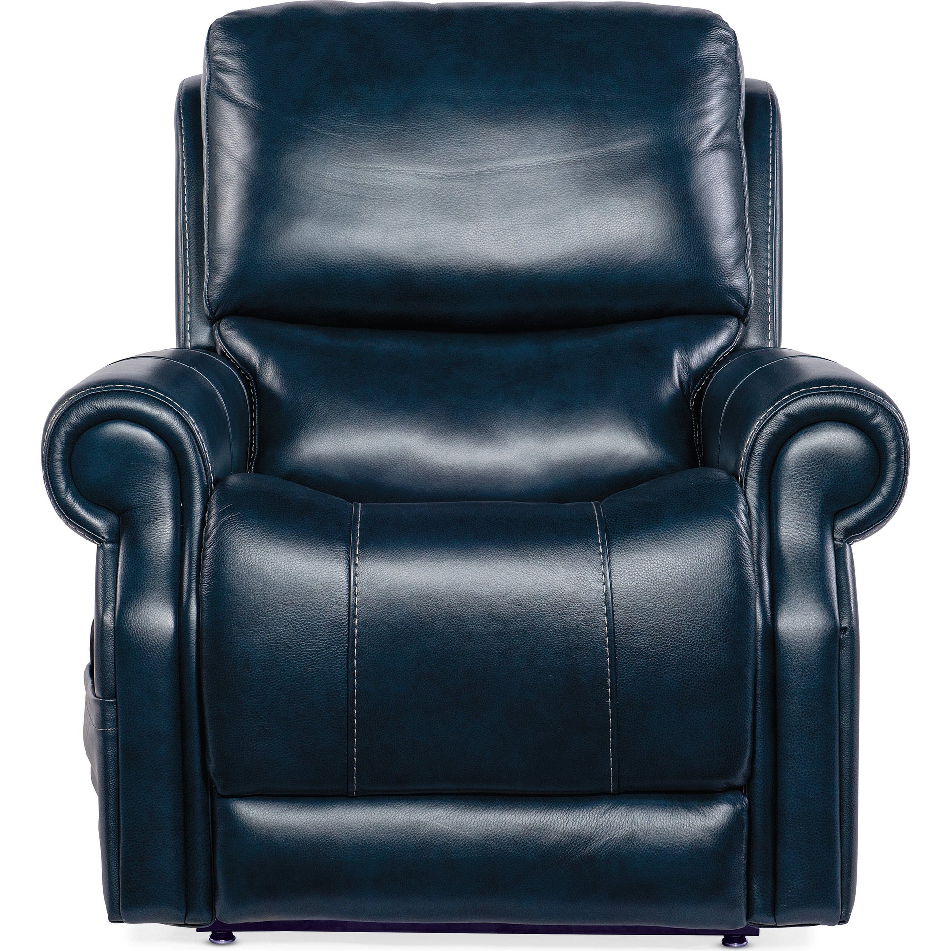 Eisley Power Recliner by Hooker Furniture in sorrento night seas. Made from leather in a traditional style.
